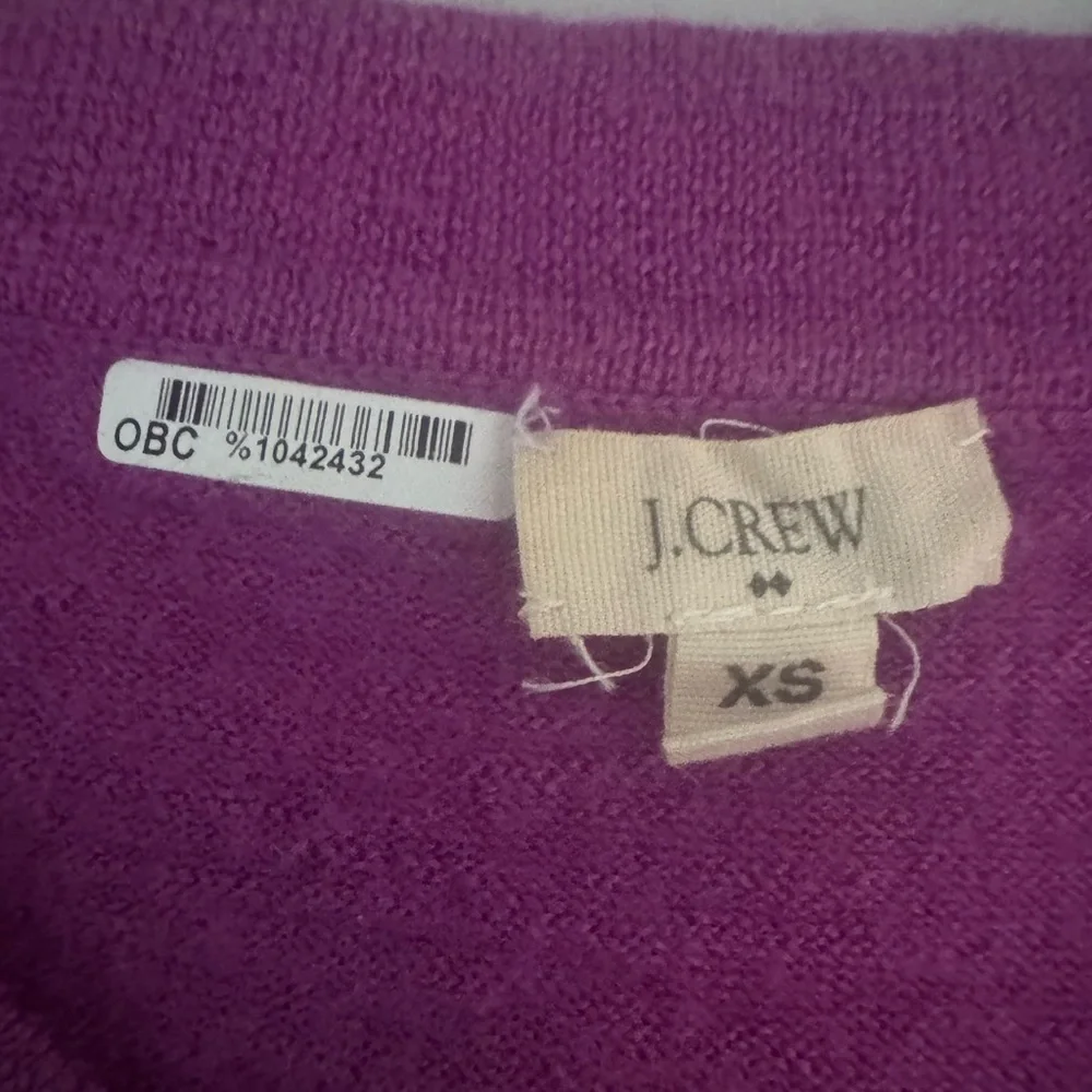 J. Crew Purple Striped Sweater XSmall
